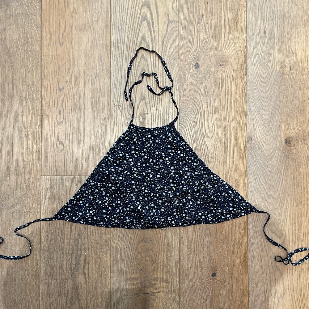 Halter Tie back Floral Top